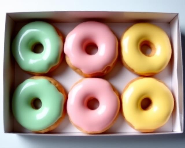 Donut artigianali con glasse pastello